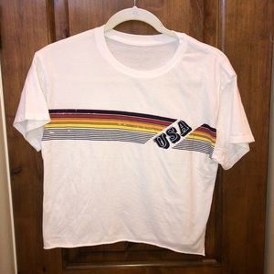 Cropped USA T-shirt